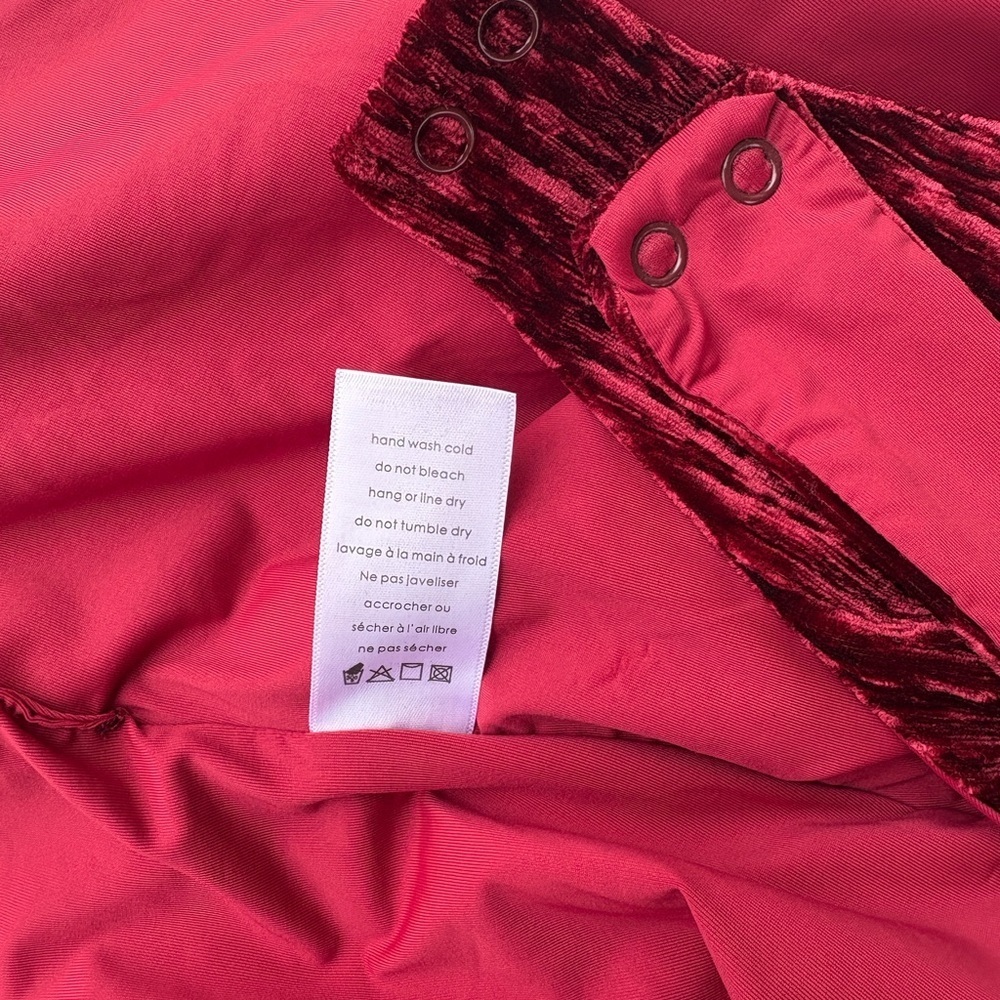 Naked Wardrobe Vibrant Red Velvet Size Large NWOT - Picture 5 of 7